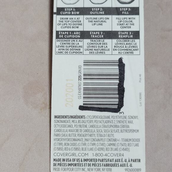 Covergirl Exhibitionist Lip Liner Garnet Red 225✨️BRAND NEW IN PACKAGE CARDED - Picture 7 of 8